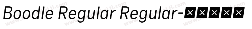 Boodle Regular Regular字体转换